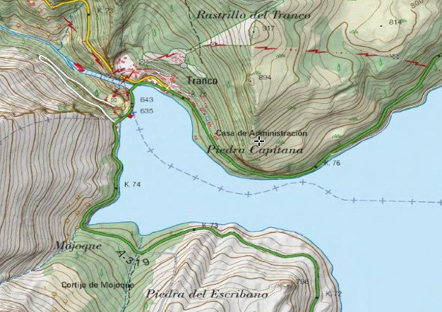 Piedra Capitana - Piedra Capitana. Mapa