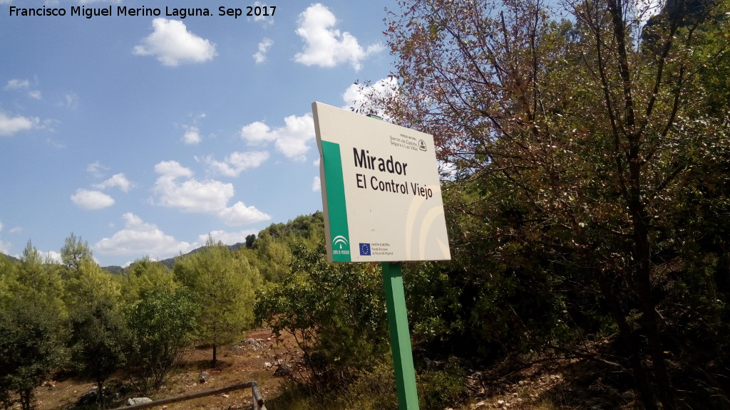 Mirador del Control Viejo - Mirador del Control Viejo. Cartel