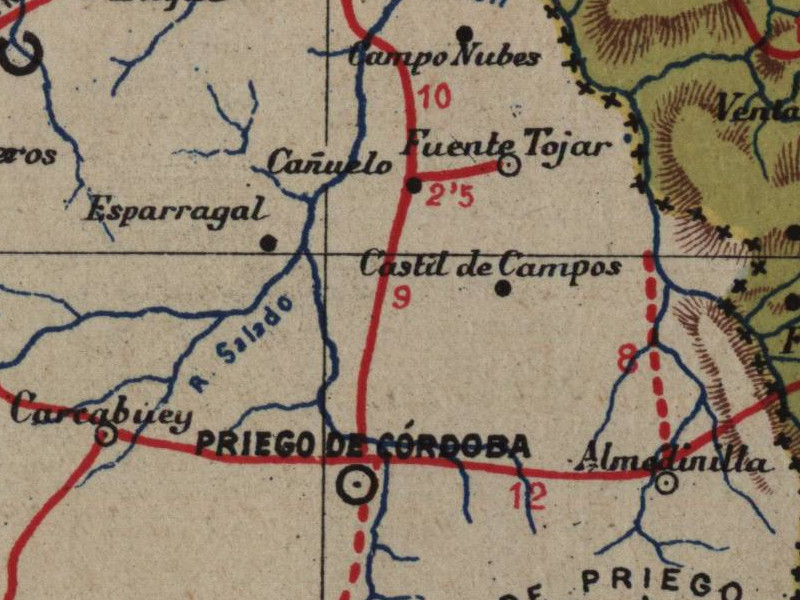 Histria de Fuente Tjar - Histria de Fuente Tjar. Mapa 1901