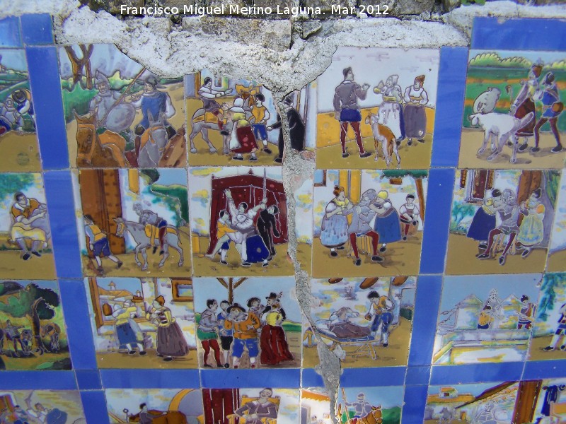 Paseo de los Adoquines - Paseo de los Adoquines. Azulejos del Quijote