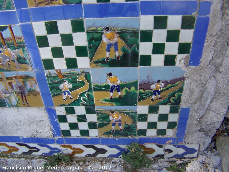 Paseo de los Adoquines - Paseo de los Adoquines. Azulejos del Quijote