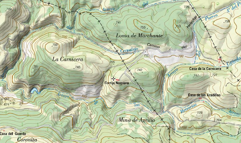 Cortijo Noguera - Cortijo Noguera. Mapa