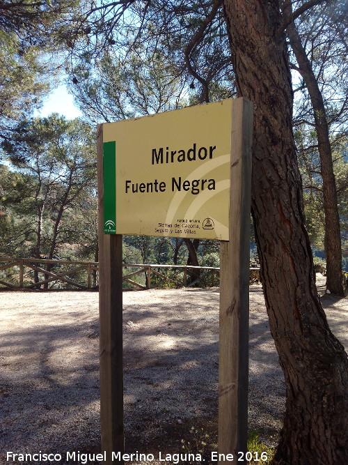 Mirador Fuente Negra - Mirador Fuente Negra. Cartel