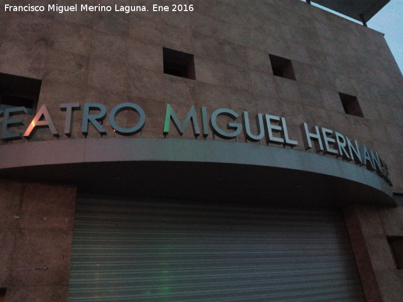 Teatro Miguel Hernndez - Teatro Miguel Hernndez. 