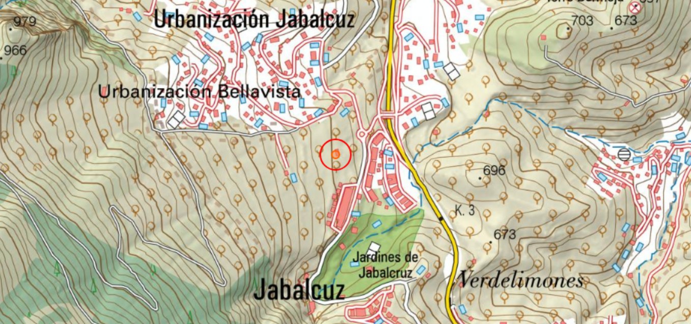 Caser�a de la Sierra - Caser�a de la Sierra. Mapa