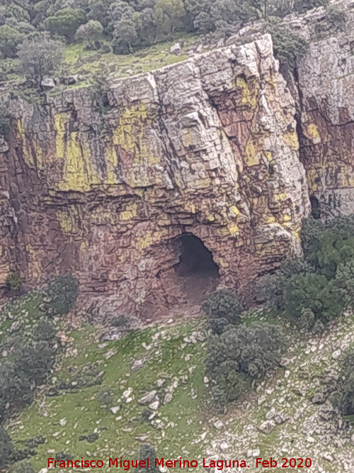 Pinturas rupestres de la Morciguilla de la Cepera I - Pinturas rupestres de la Morciguilla de la Cepera I. Desde el Cerro de la Caldera
