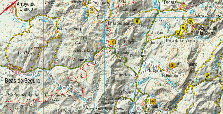 Aldea Cortijos Nuevos - Aldea Cortijos Nuevos. Mapa