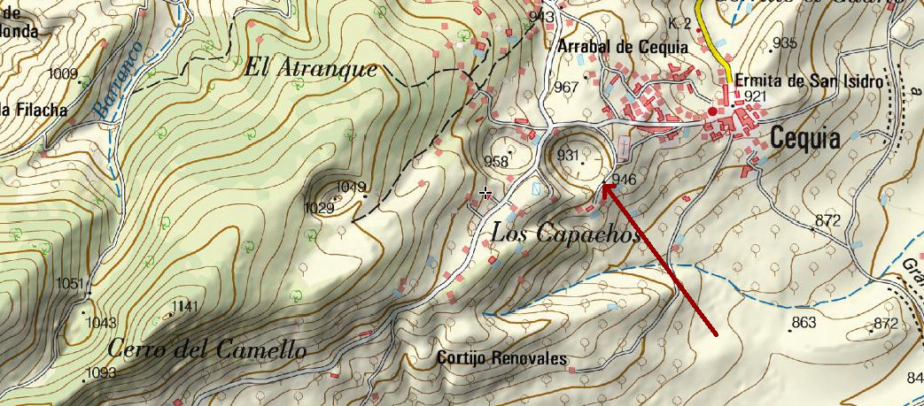 Capacho del Cementerio - Capacho del Cementerio. Mapa