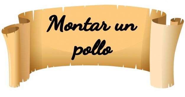 Montar un pollo. 