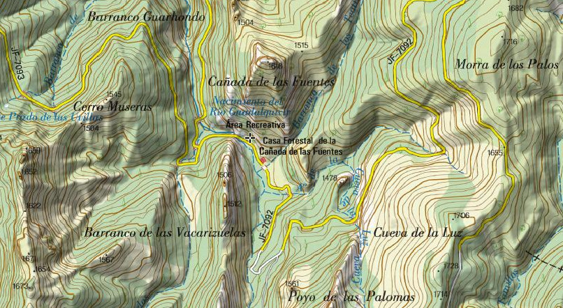 rea recretativa Caada de las Fuentes - rea recretativa Caada de las Fuentes. Mapa