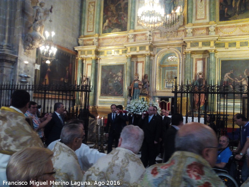 Catedral de Jan. Procesin claustral de la Virgen de la Antigua - Catedral de Jan. Procesin claustral de la Virgen de la Antigua. 