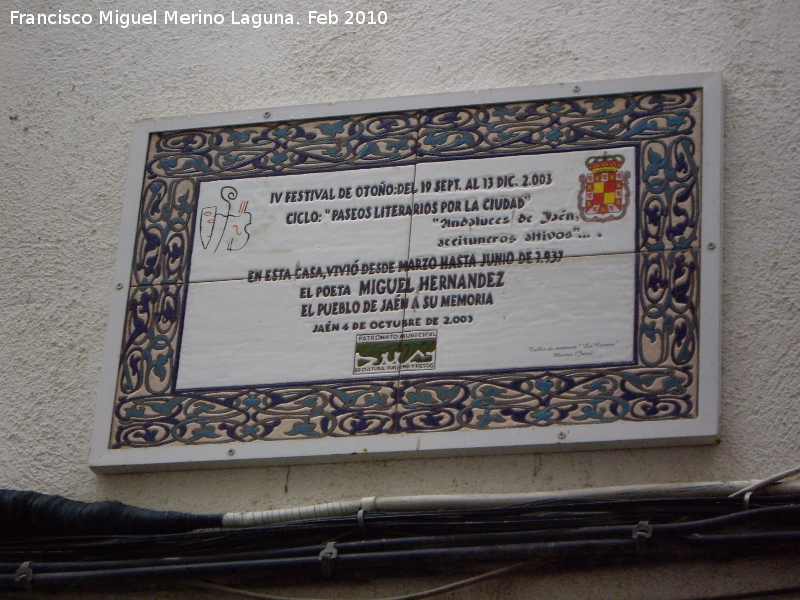 Palacio de Marqus de Blanco-Hermoso - Palacio de Marqus de Blanco-Hermoso. Placa