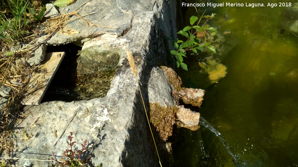 Pilar de la Montesina - Pilar de la Montesina. Arqueta de registro y cao