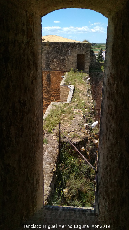 Castillo de los Guzmanes - Castillo de los Guzmanes. Adarve de la Torre Cuadrangular Sur hasta la Torre Suroeste