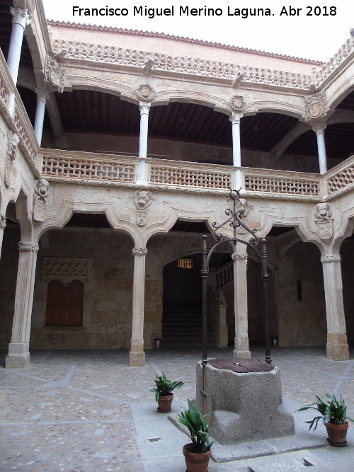 Casa de las Conchas - Casa de las Conchas. Patio y pozo