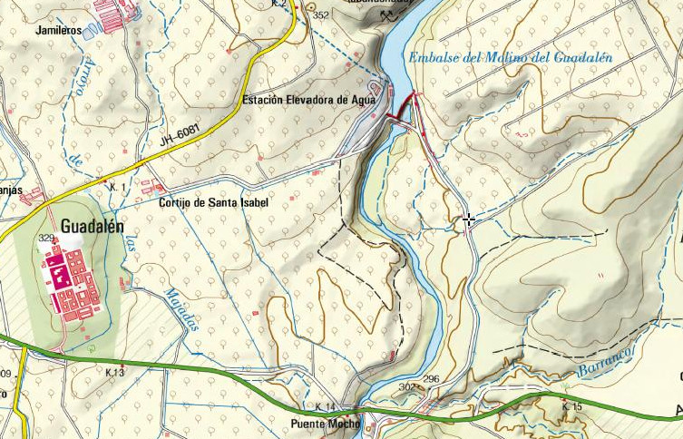 Canal del Guadaln - Canal del Guadaln. Mapa