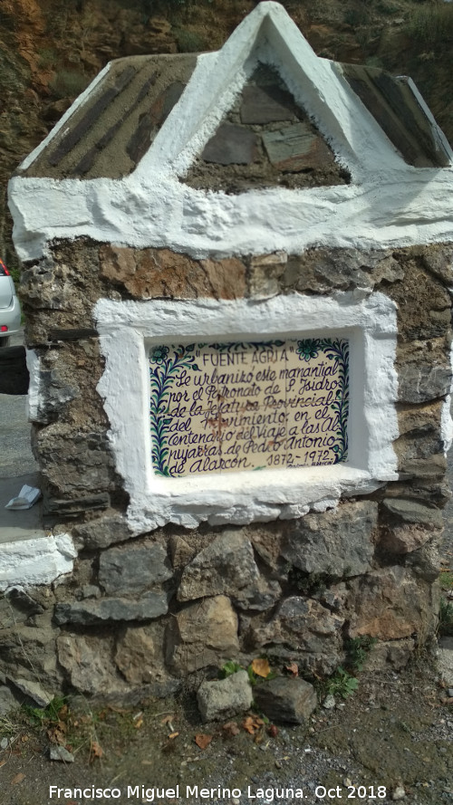 Fuente Agria - Fuente Agria. Placa