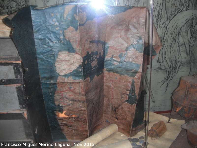 Batalla de las Navas de Tolosa - Batalla de las Navas de Tolosa. Mapa cristiano. Museo de la Batalla de las Navas de Tolosa