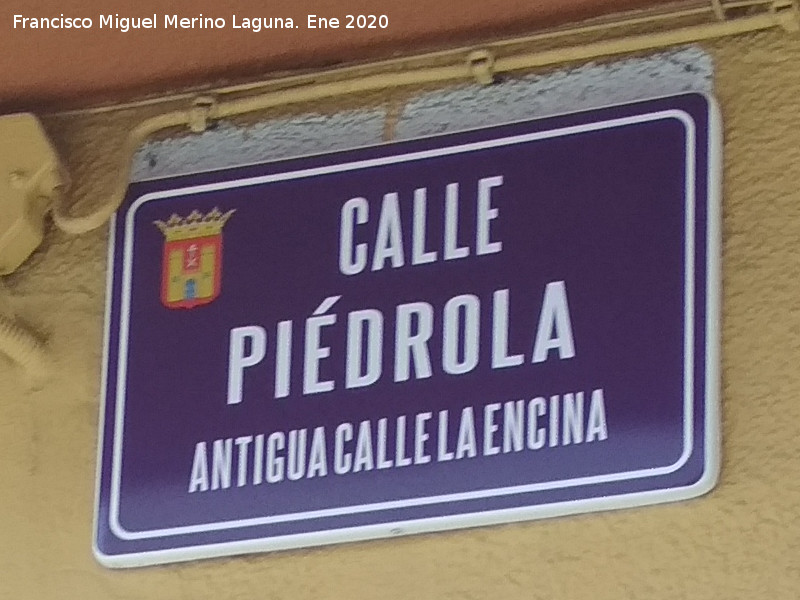 Calle Pi�drola - Calle Pi�drola. 