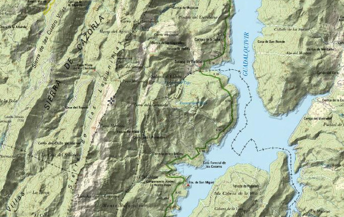 Sierra de las Lagunillas - Sierra de las Lagunillas. Mapa