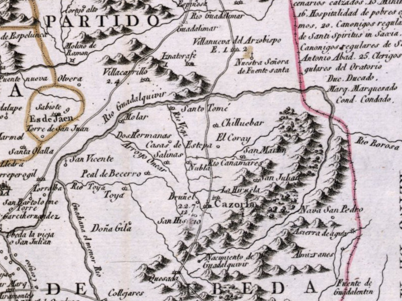 Ermita de Santiago - Ermita de Santiago. Mapa 1787