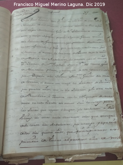 Aldea Zocueca - Aldea Zocueca. La Peuela 1770 Archivo Histrico de Jan