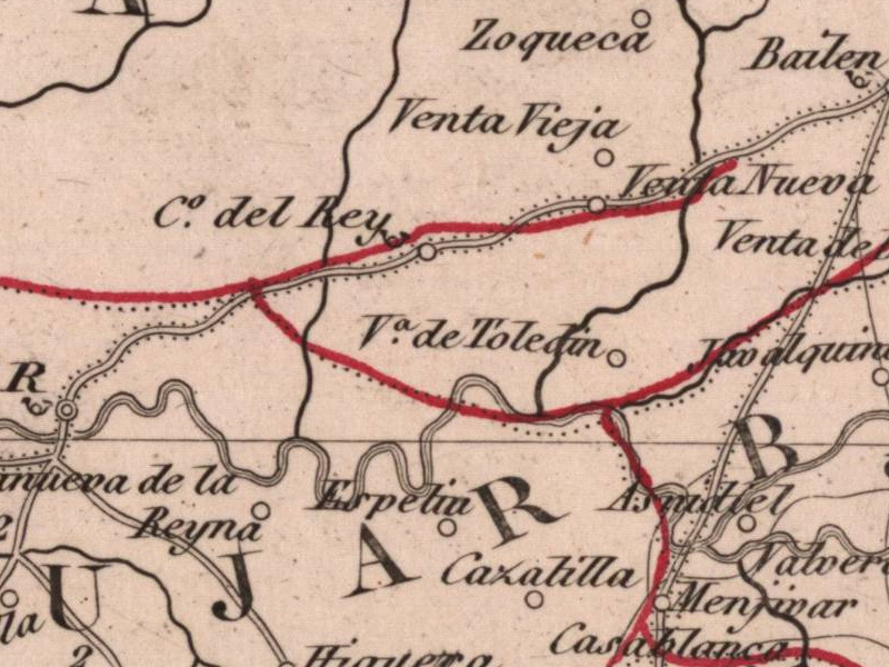 Aldea Zocueca - Aldea Zocueca. Mapa 1847