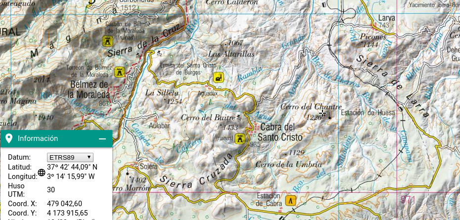 Cerro Chantre - Cerro Chantre. Mapa