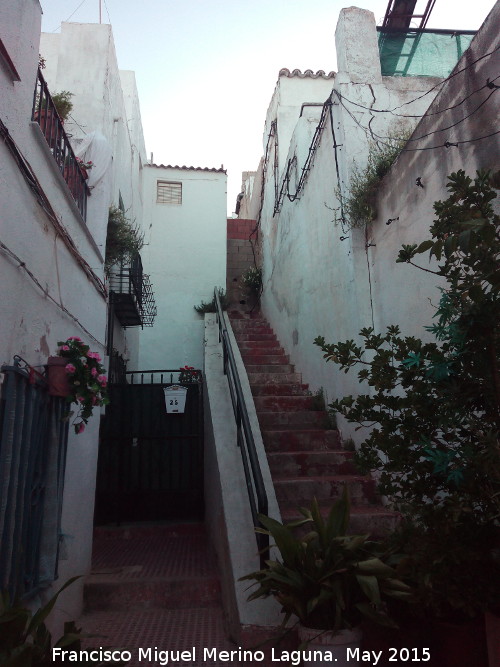 Arco rabe de la Calle del Vicario - Arco rabe de la Calle del Vicario. Escaleras donde se encontraba el arco