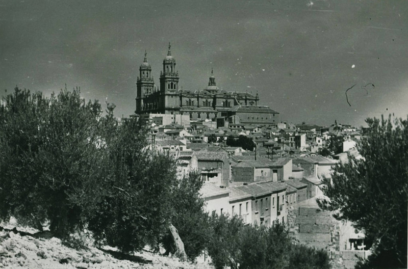 Historia de Jan. Siglo XX - Historia de Jan. Siglo XX. Foto antigua. Desde la Cuesta del Molinillo. Archivo IEG