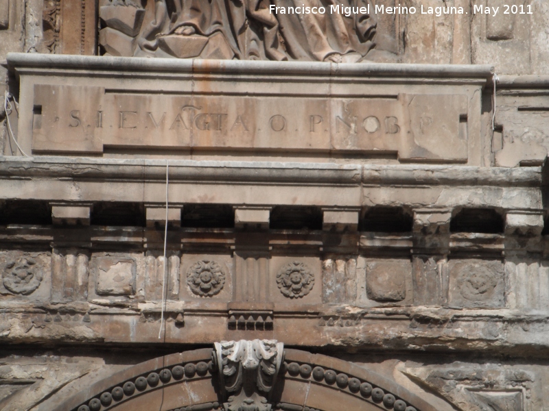 Iglesia de San Juan Evangelista - Iglesia de San Juan Evangelista. Inscripcin