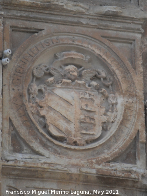 Iglesia de San Juan Evangelista - Iglesia de San Juan Evangelista. Escudo