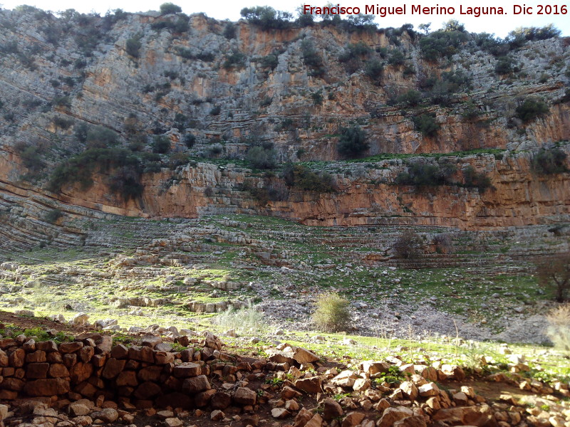 Muros de El Toril - Muros de El Toril. Muros y al fondo las gradas de El Toril