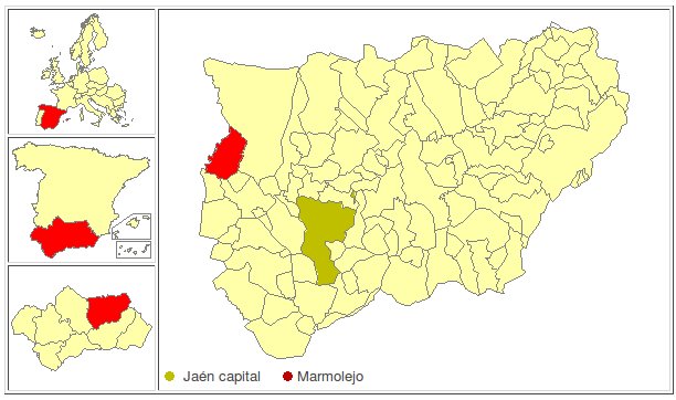 Marmolejo - Marmolejo. Localizacin