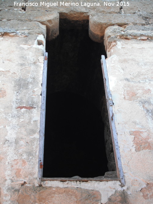 Castillo de la Aragonesa - Castillo de la Aragonesa. Puerta superior de la Torre del Homenaje