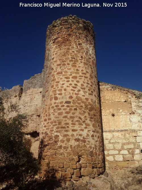 Castillo de la Aragonesa - Castillo de la Aragonesa. Torren circular