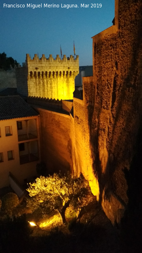 Muralla de Daroca - Muralla de Daroca. Hacia la Puerta Baja