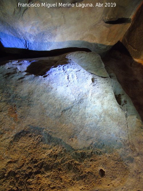 Dolmen de Soto. Petroglifo VII - Dolmen de Soto. Petroglifo VII. Grabado de la parte superior