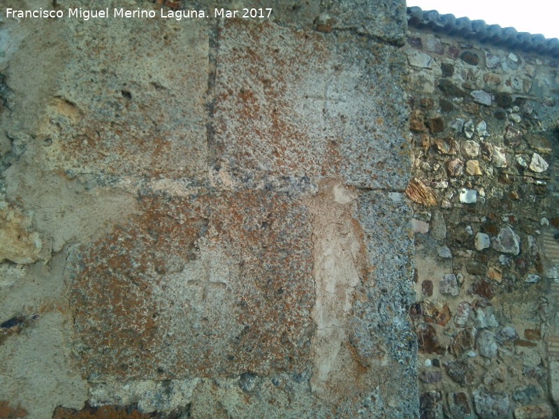 Ermita de Alarcos - Ermita de Alarcos. Marcas de cantero exteriores