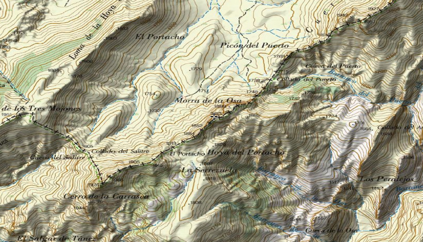 Morra de la Osa - Morra de la Osa. Mapa