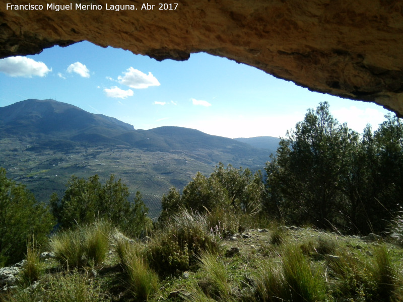 Pinturas rupestres del Abrigo de Aznaitn de Torres V - Pinturas rupestres del Abrigo de Aznaitn de Torres V. Vistas desde el abrigo