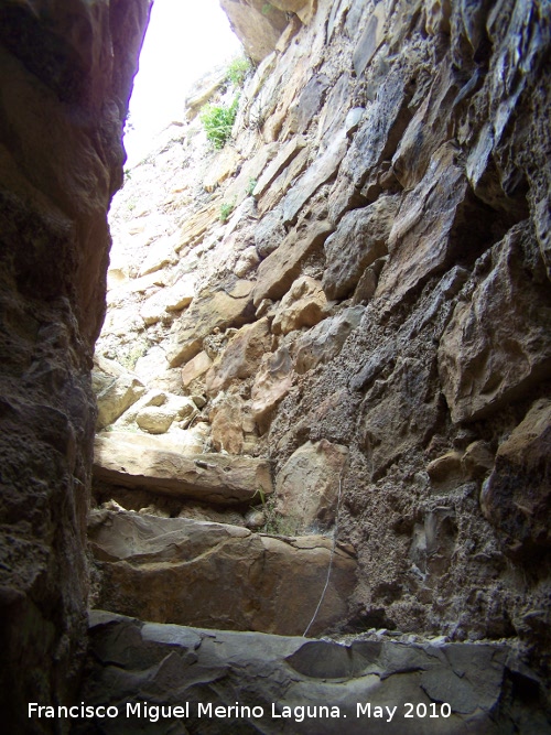 Castillo del Berrueco - Castillo del Berrueco. Escaleras hacia la azotea del Torren circular izquierdo