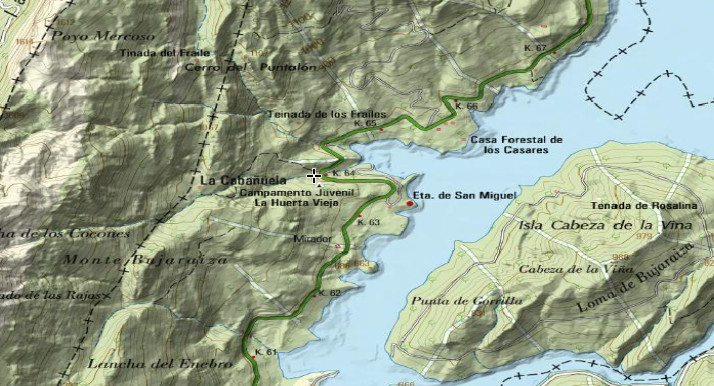 Zona de Acampada La Huerta Vieja - Zona de Acampada La Huerta Vieja. Mapa