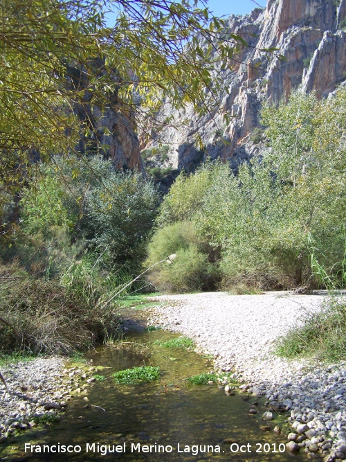 Ro Quiebrajano - Ro Quiebrajano. A la salida del Can del Quiebrajano