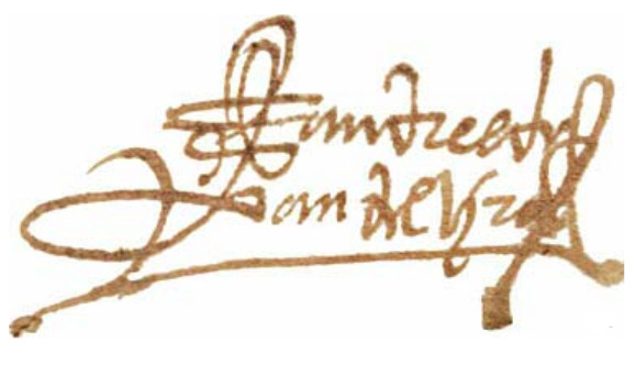 Andrs de Vandelvira - Andrs de Vandelvira. Firma