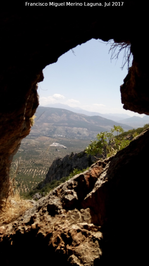 Pinturas rupestres de la Cueva Norte de las Peas de Castro - Pinturas rupestres de la Cueva Norte de las Peas de Castro. Ventana del piso superior