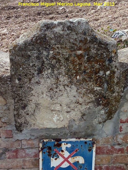 Fuente de Don Sancho - Fuente de Don Sancho. Inscripcin borrada