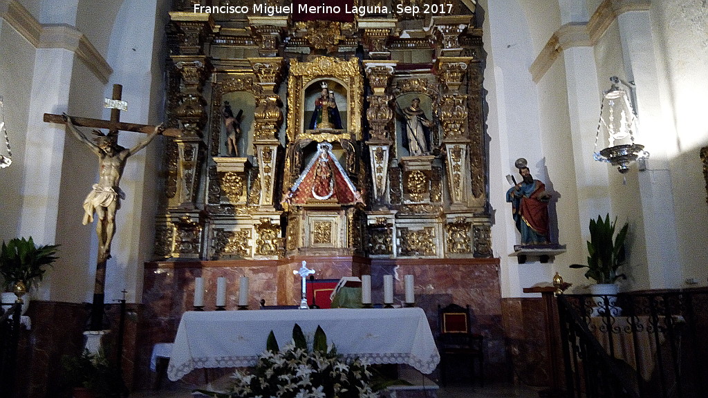 Presbiterio - Presbiterio. Iglesia de los Remedios - Zuheros