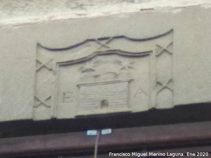 Casa de la Calle Cubillo n� 7 - Casa de la Calle Cubillo n� 7. Escudo partido