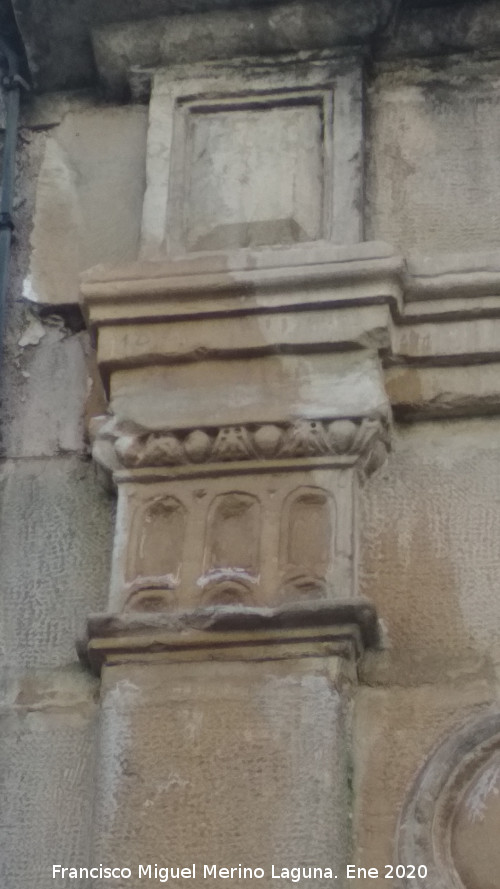 Casa de la Calle Nueva del Rojo n� 27 - Casa de la Calle Nueva del Rojo n� 27. Capitel